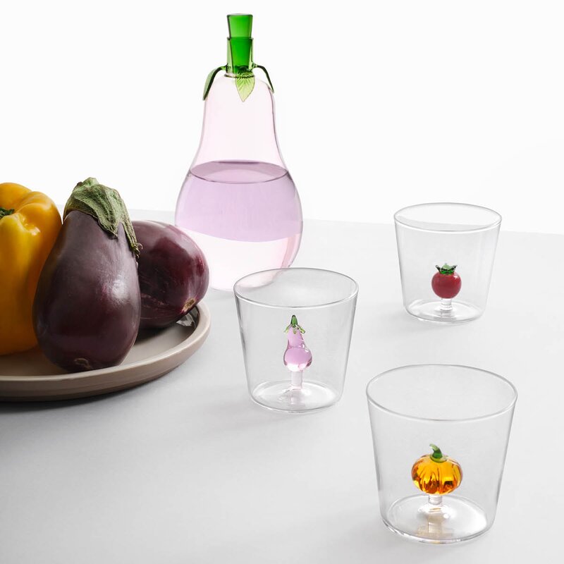 Ichendorf Milano Vegetables vannglass 35 cl aubergine