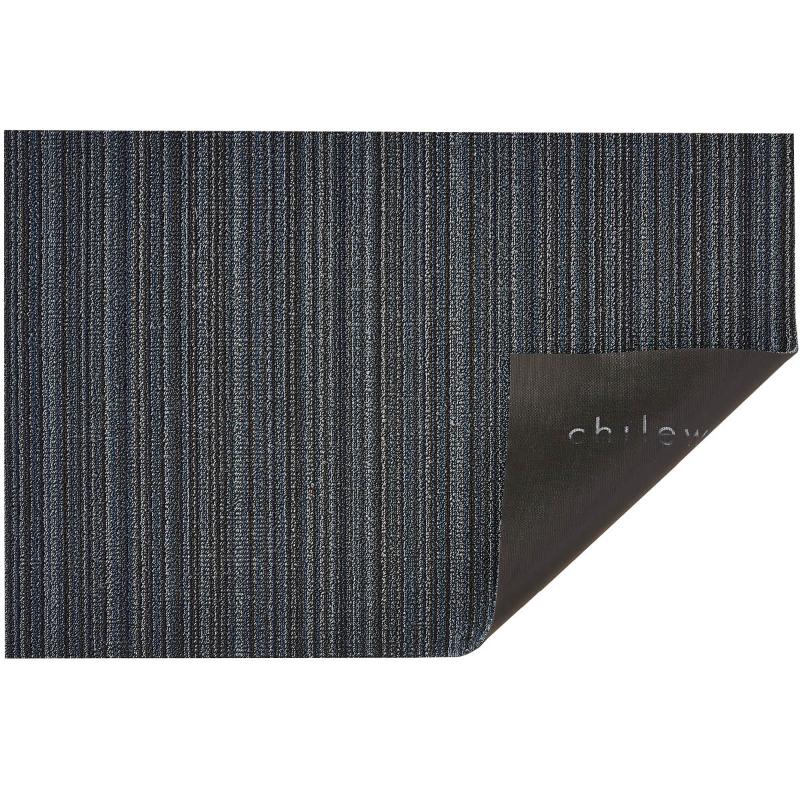 Chilewich Skinny Stripe dørmatte 61x91 cm blue