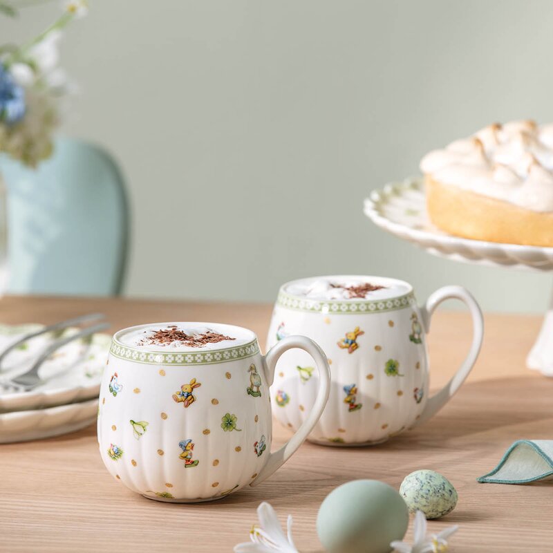 Villeroy & Boch Easter Delight krus 36 cl 2 stk hvit