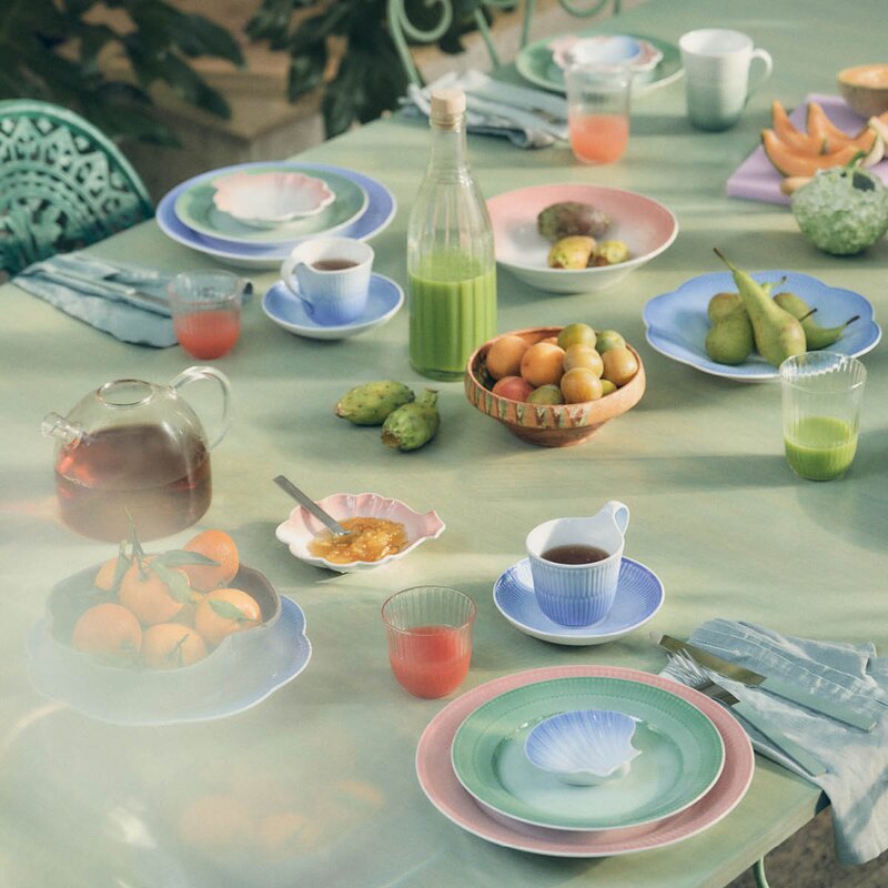 Royal Copenhagen Iris dyp tallerken 24 cm korall