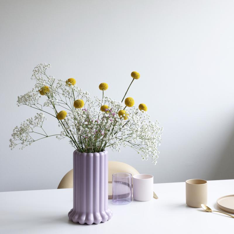 Design Letters Tubular vase 24 cm lilla