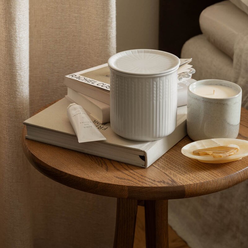 Rörstrand  Swedish Grace krukke M 0,8L snø/hvit