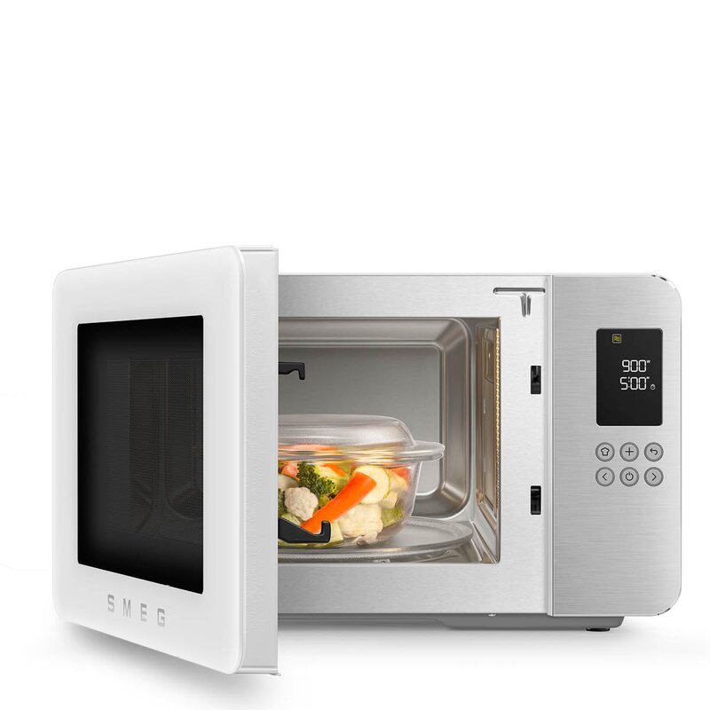 SMEG Collezione mikrobølgeovn grill MOC01 1900W matt hvit