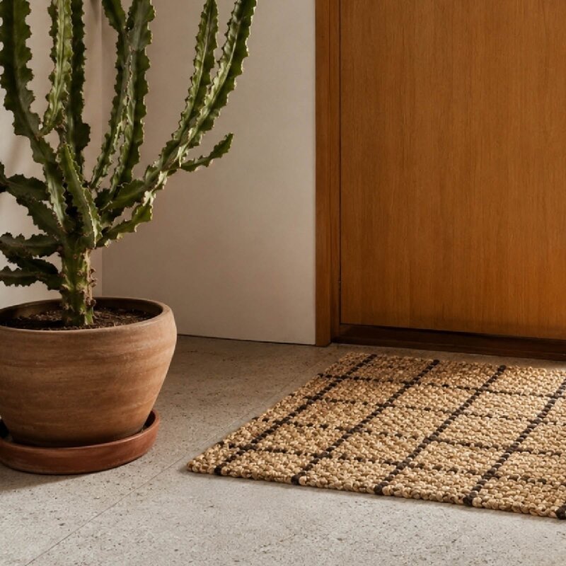 Deco Nord Ruth dørmatte 60x90 cm Chocolate brown