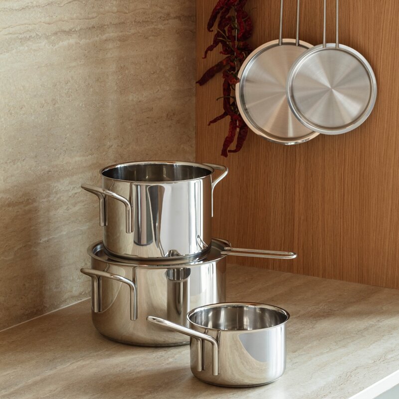 Eva Trio Stainless Steel grytesett 3 deler