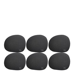 Aida RAW Soft glassbrikke 6 stk black