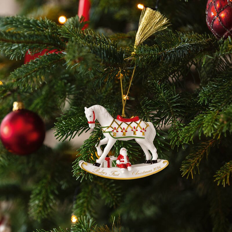 Villeroy & Boch Christmas Classic ornament gyngehest 2026 gull