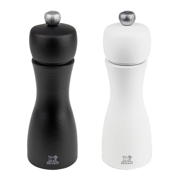 Peugeot Tahiti duo kvernsett 15 cm svart/hvit