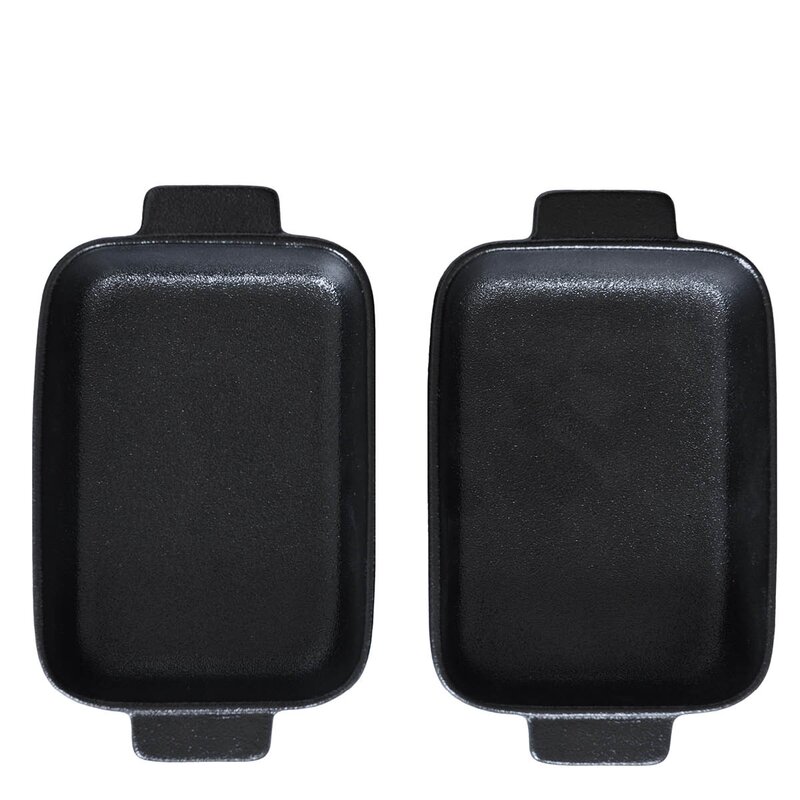 Satake Ildfast form porselen 19x11 cm 2-pack svart