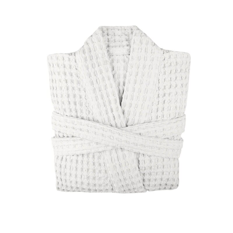 The Organic Company Big Waffle badekåpe S/M hvit