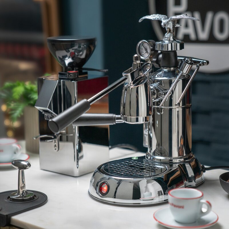 La Pavoni Lever espressomaskin 0,8L milano stål