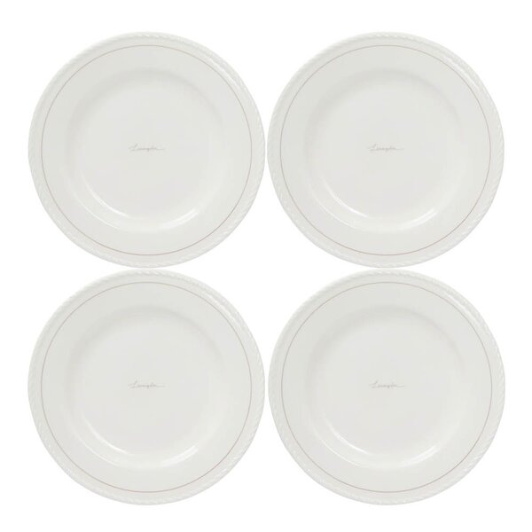 Lexington Icons desserttallerken 22 cm 4 stk hvit/beige
