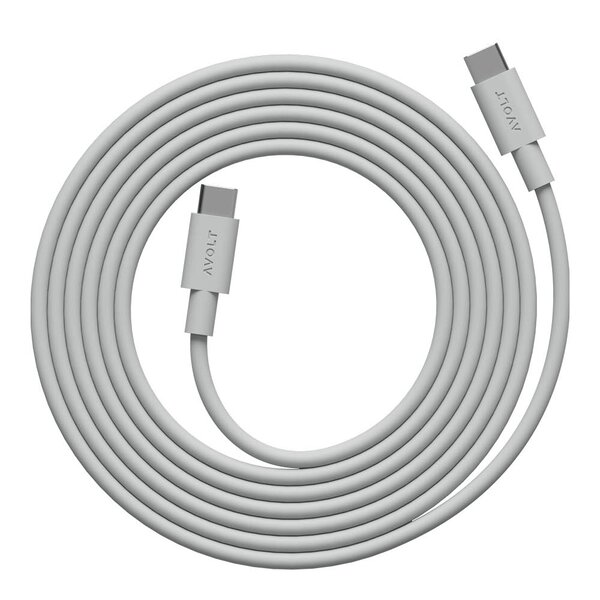 Avolt Cable 1 USB-C til USB-C kabel 2 m Gotland Grey