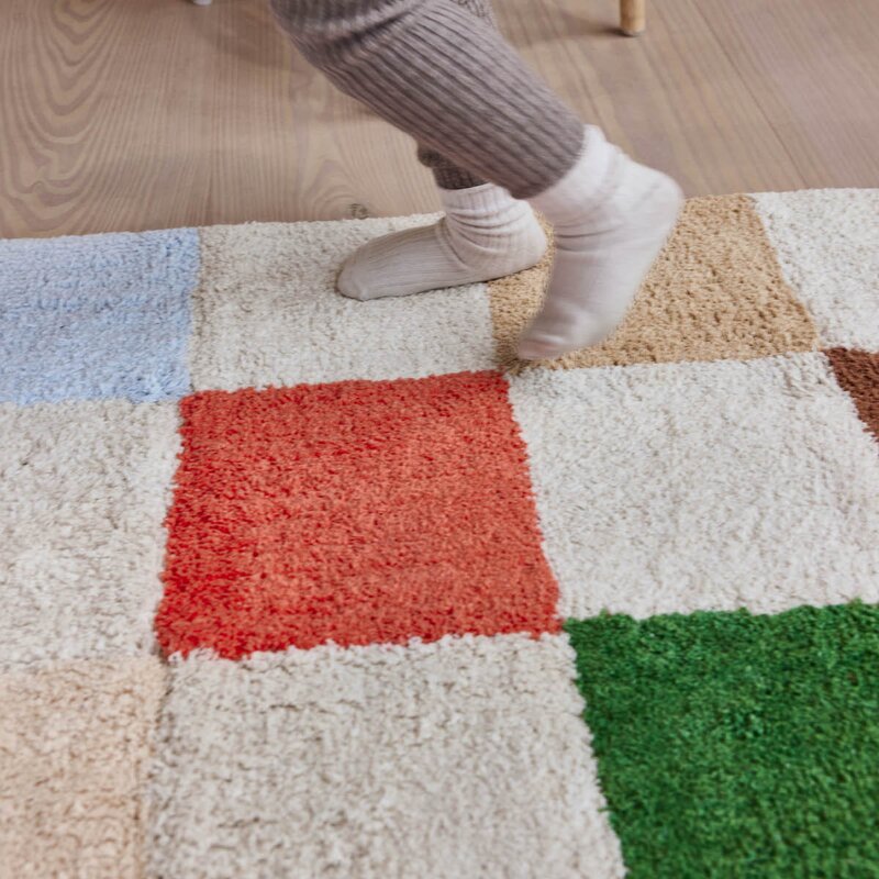 OYOY Chess gulvteppe 168x84 cm Multi