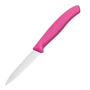 Victorinox Swiss Classic grønnsakskniv 18,9 cm bølget nylon rosa