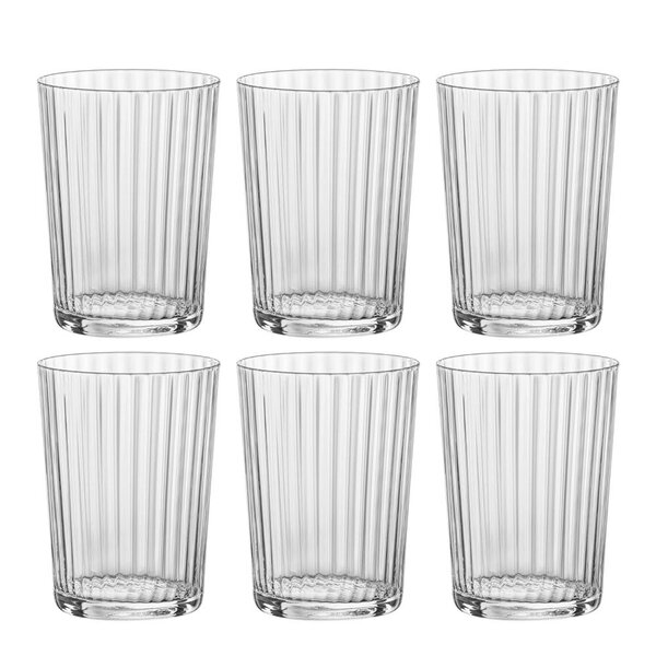 Modern House Aqua vannglass 50 cl 6 stk klar