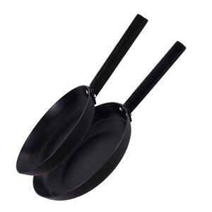 Vargen & Thor Aska DUO støpejernspanne sett 2 deler 24+28 cm svart