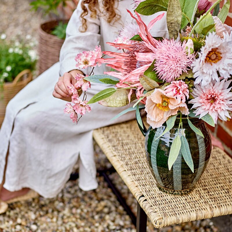 Bloomingville Dust bukett kunstige blomster 109 cm rosa