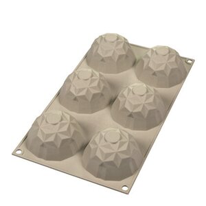 Silikomart Silikonform mini Gemma 6 stk 6,8x4,2 cm