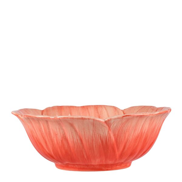 ByOn Poppy valmue skål M 18x6,5 cm rød