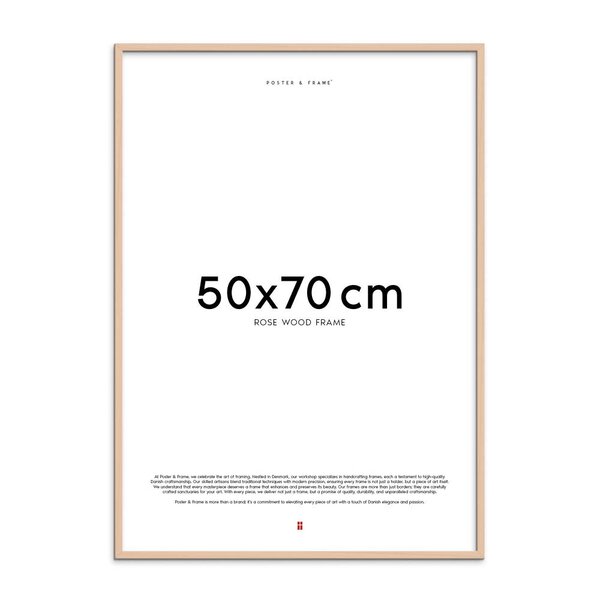 Poster & Frame Treramme 50x70 cm rose