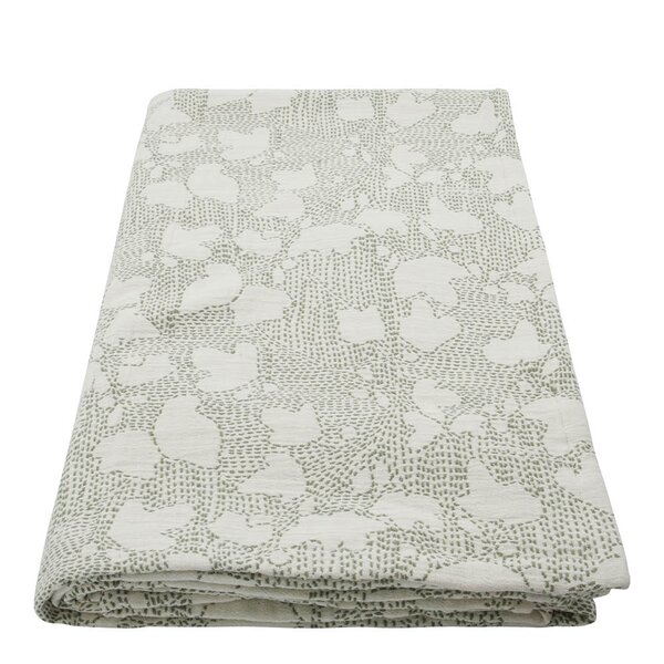 House Doctor Mori sengeteppe i bomull 250x250 cm off-white/khaki