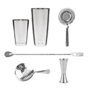 BarProfessional Speakeasy barsett 5 deler stål