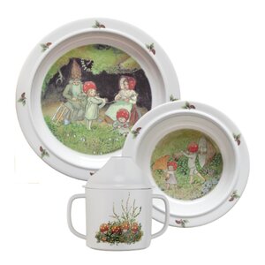 Rätt Start Elsa Beskow barneservise 3 deler Tomtebobarnen