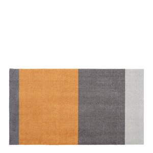 Tica Copenhagen Stripes horisontal gulvmatte 120x67 cm dijon/grey