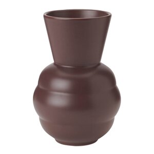 Knabstrup Keramik Tortus Archie vase No1 21 cm bordeaux