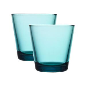 Iittala Kartio glass 21 cl 2 stk sjøblå