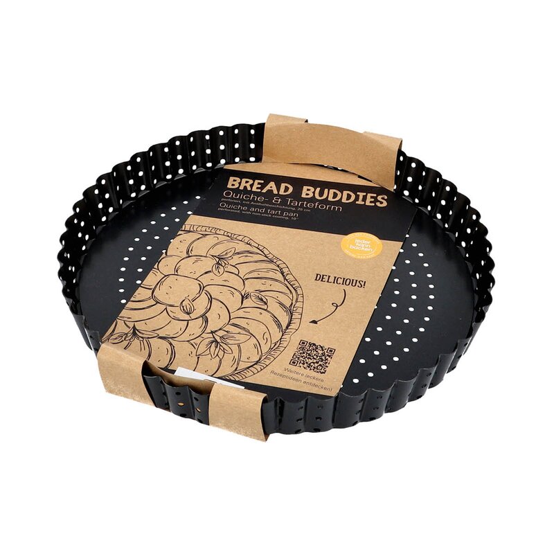 Birkmann Bread Buddies paiform 25 cm perforert svart