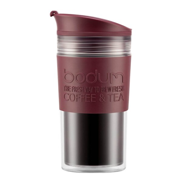 Bodum Travel Mug reisekopp 35 cl dobbeltvegg cranberry