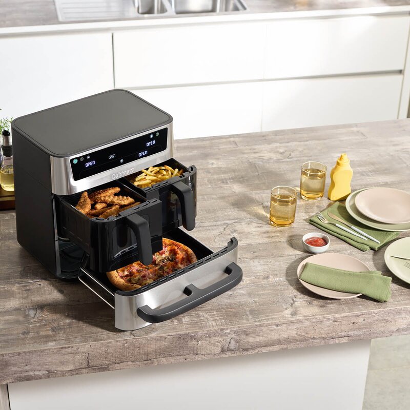 Cuisinart TriZone airfryer AFT13XSSE 13,2L 2550W rustfritt stål