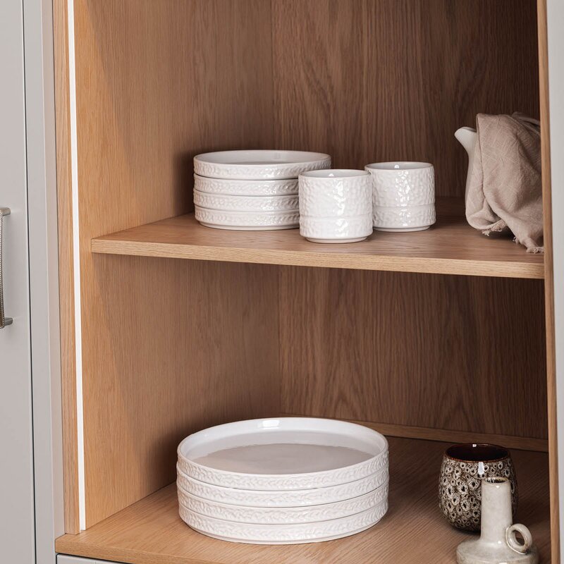 Vargen & Thor Servisen C tallerken 25 cm 4 stk hvit