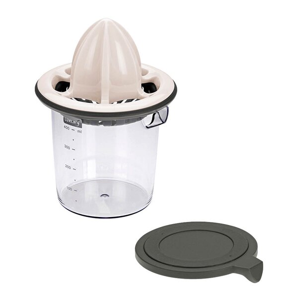 Lurch Sitruspresse m/beholder 400 ml hvit/grå/klar