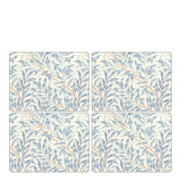 Morris & Co Willow Bough bordbrikke 30x40 cm 4 stk blå