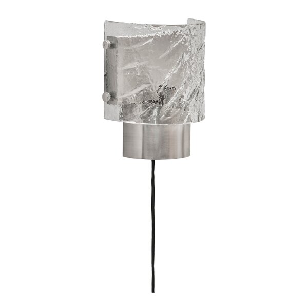 House Doctor Type vegglampe 22 cm børstet sølvfinish