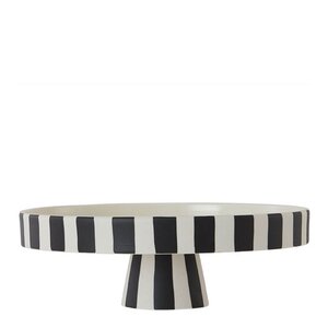 OYOY Toppu brett 27x27 cm hvit/svart