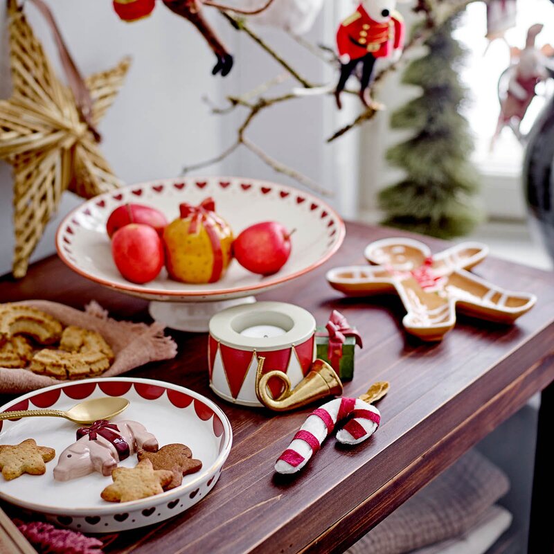 Bloomingville Ginnie serveringsfat 18x2x16 cm pepperkakemann