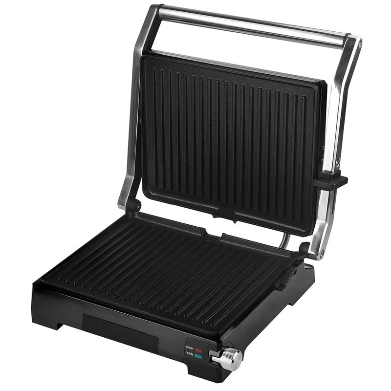 CHAMPION Bordgrill 2-i-1 PG600 2000W rustfritt stål