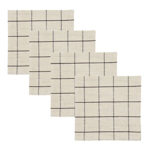 House Doctor Join servietter 40x40 cm 4 stk svart/off-white