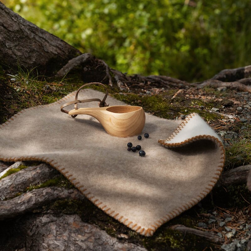 Høie Djupedalen ull sitteunderlag 43x43 cm beige