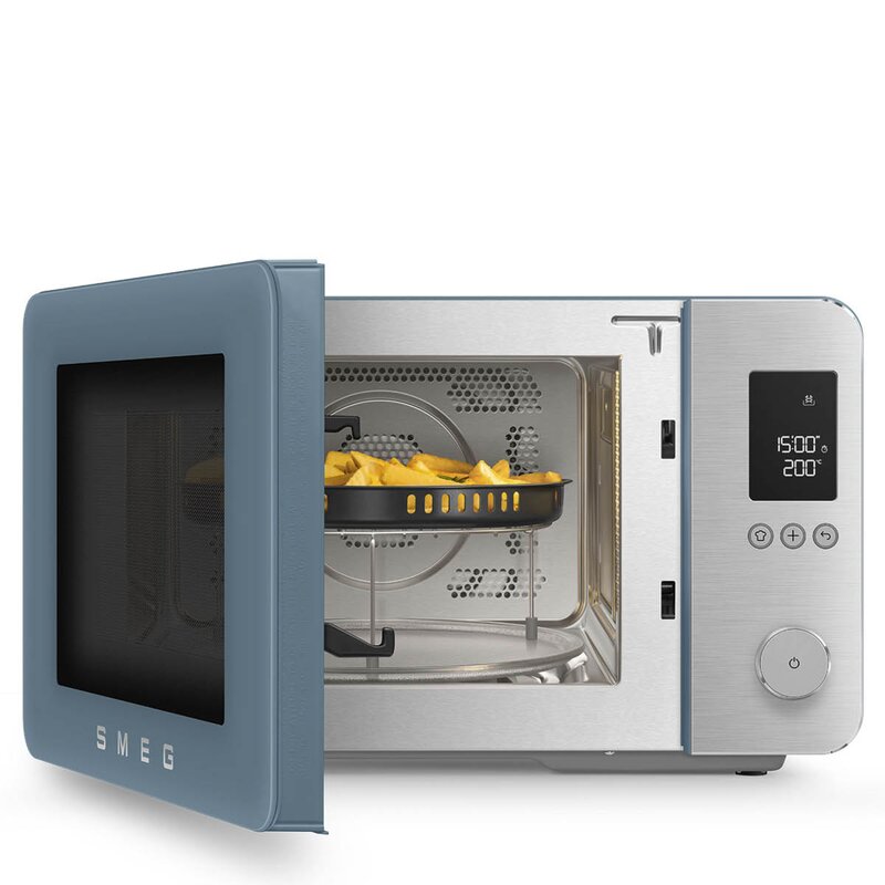 SMEG Collezione mikrobølgeovn varmluft MOC02 2100W storm blue