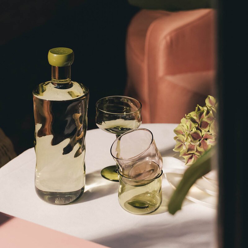 Paveau Swirl Coupe-cocktail glass 26 cl 2 stk Moss