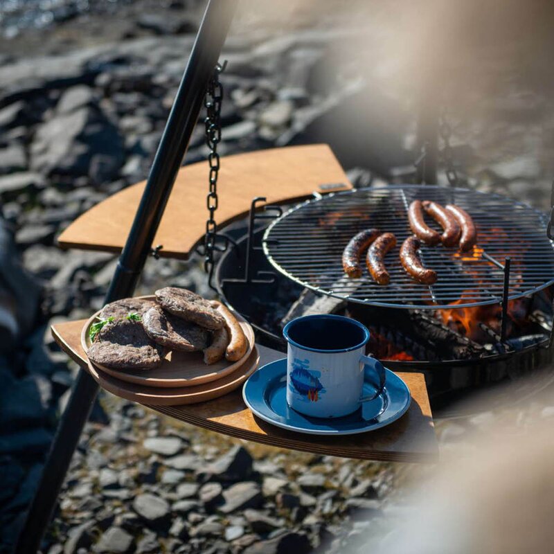 Espegard Sidebord 60 til bålpanne 2 stk