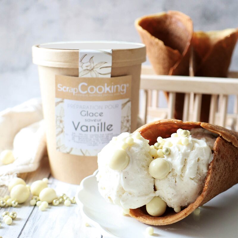 ScrapCooking Iskremmix 145 g vanilje hvit