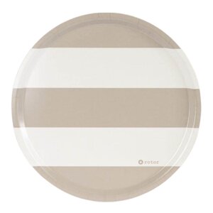 Rotor Design Stripes serveringsbrett 38x38 cm beige/hvit