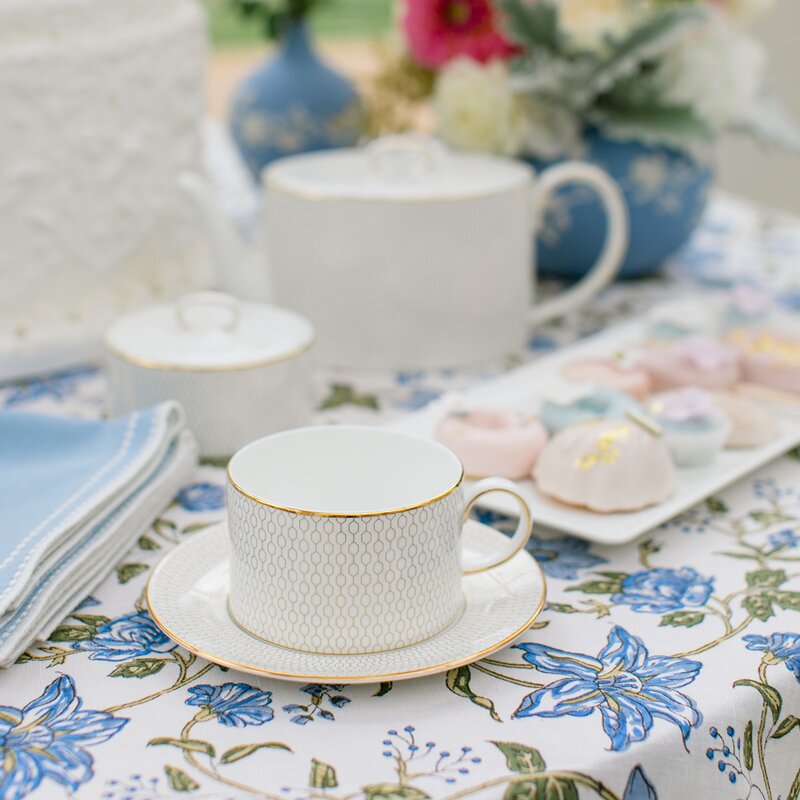 Wedgwood Gio Gold tekopp & asjett sett 2 deler