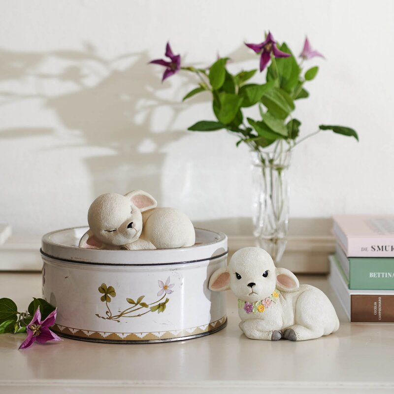 Klarborg Stort lam Lulle figur 11,5 cm